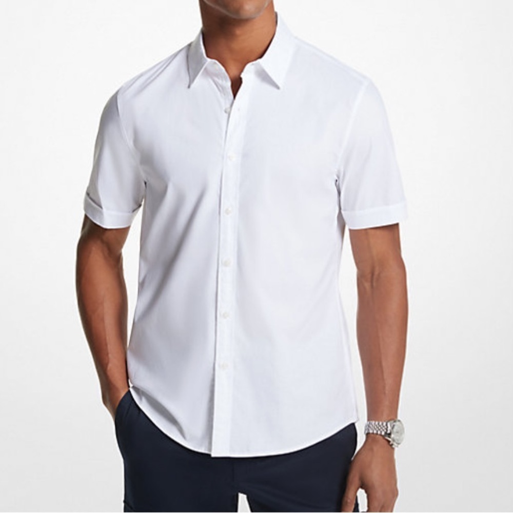 $19 sale Hart Schaffner Marx  White short sleeve button down short sleeve 52